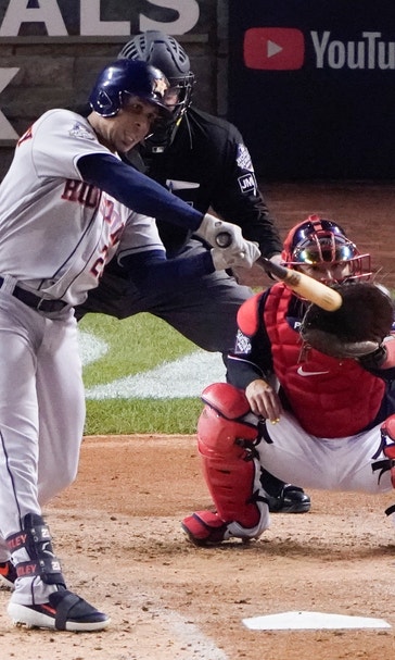 Brantley's big hits help Astros win Game 3 of World Series